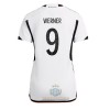 Maglia ufficiale Germania Timo Werner 9 Casa Mondiali 2022 per Donna